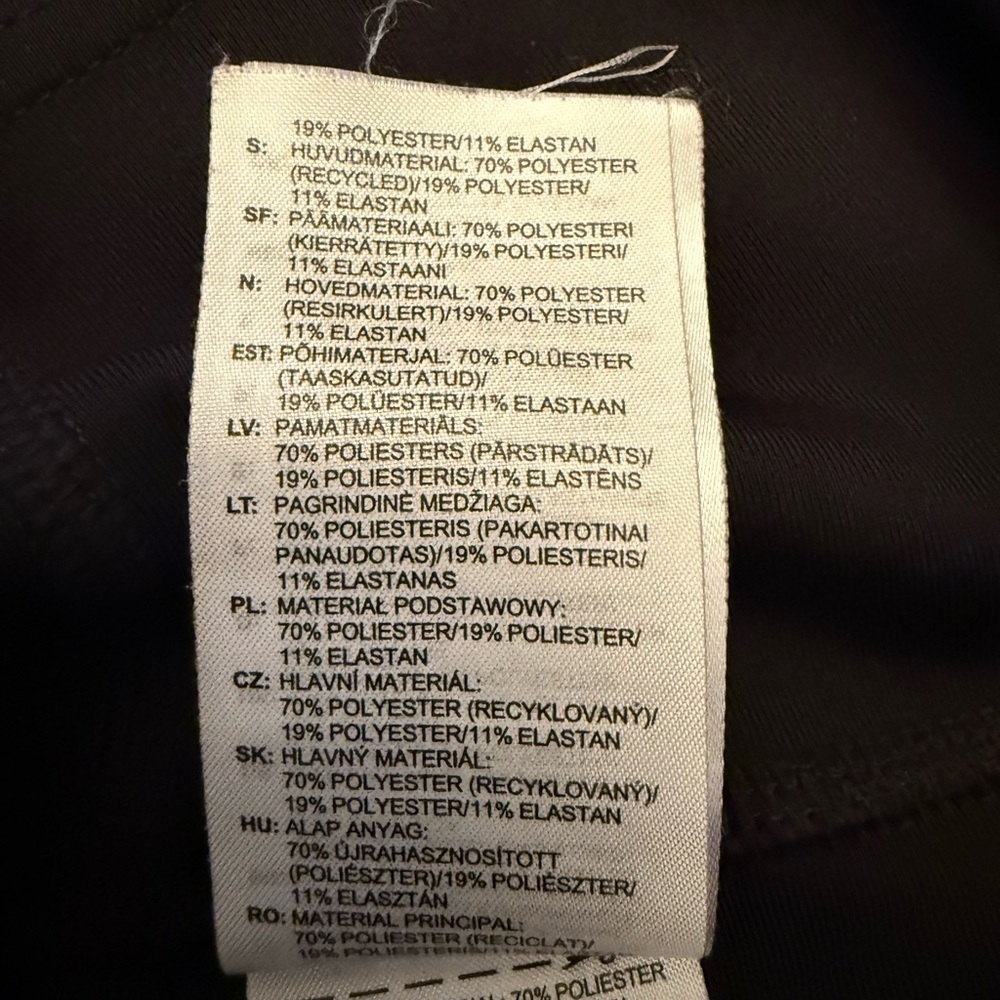 Adidas Aeroready Black 3-Stripes High-Rise Pocket Leggings Size Medium - Picture 8 of 11